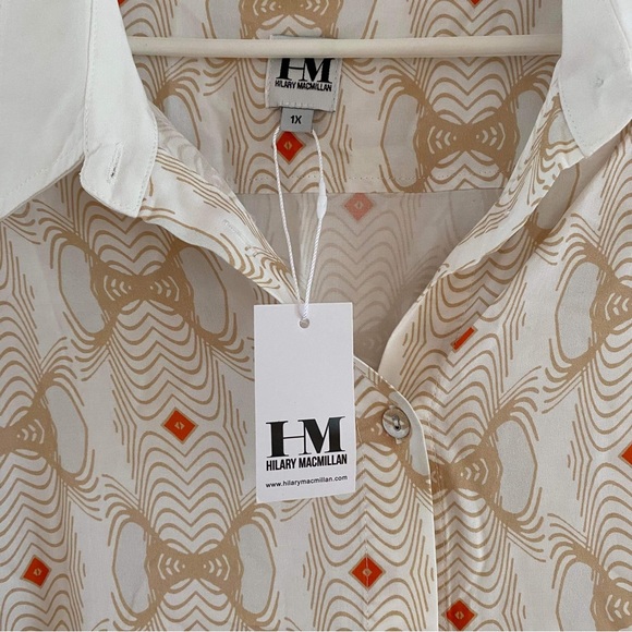 Hilary Macmillan Tops - NWT - Hilary Macmillan geometric blouse